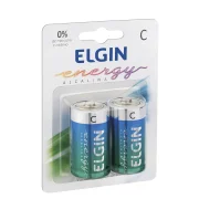 Pilha Alcalina 'c' Blister 2Pçs Elgin Pilha Alcalina 'c' Blister 2Pçs Elgin