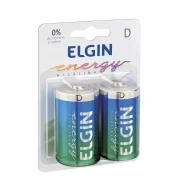 Pilha Alcalina 'd' Blister 2Pçs Elgin Pilha Alcalina 'd' Blister 2Pçs Elgin