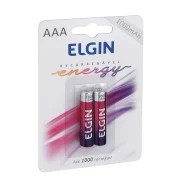 Pilha Recarregável Aaa 1000Mah 'c' 2Pçs Elgin Pilha Recarregável Aaa 1000Mah 'c' 2Pçs Elgin