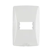 Placa 4X2 1 Posto Horizontal Branca Petra Mectronic Placa 4X2 1 Posto Horizontal Branca Petra Mectronic