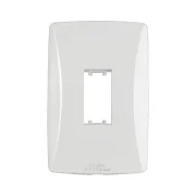 Placa 4X2 1 Posto Vertical Branca Petra Mectronic Placa 4X2 1 Posto Vertical Branca Petra Mectronic