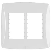 Placa 4X4 6 Postos Horizontal Branco Petra Placa 4X4 6 Postos Horizontal Branco Petra