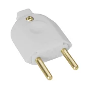 Plugue Macho 2P 10A Branco Tramontina Plugue Macho 2P 10A Branco Tramontina