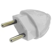 Plugue Macho 2P Daneva 20A Desmontável Branco Plugue Macho 2P Daneva 20A Desmontável Branco
