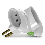 Plugue T 3 Saídas Daneva 3P 10A Branco Plugue T 3 Saídas Daneva 3P 10A Branco