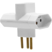 Plugue T 3 Saídas Ilumi 3P 10A Cz Plugue T 3 Saídas Ilumi 3P 10A Cz