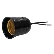 Porta Lâmpada E27 Ilumi com Rabicho Nylon Pr Porta Lâmpada E27 Ilumi com Rabicho Nylon Pr