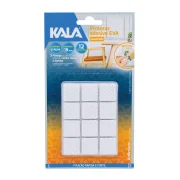 Protetor Adesivo Eva Kala Branco Quadrado 19Mm 12 Pcs Protetor Adesivo Eva Kala Branco Quadrado 19Mm 12 Pcs
