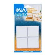 Protetor Adesivo Eva Kala Branco Quadrado 38Mm 4 Pcs Protetor Adesivo Eva Kala Branco Quadrado 38Mm 4 Pcs