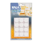 Protetor Adesivo Eva Kala Branco Redondo 19Mm 12 Pcs Protetor Adesivo Eva Kala Branco Redondo 19Mm 12 Pcs