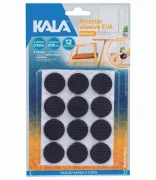 Protetor Adesivo Eva Kala Preto Redondo 19Mm 12 Pcs Protetor Adesivo Eva Kala Preto Redondo 19Mm 12 Pcs