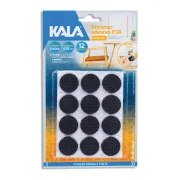 Protetor Adesivo Eva Kala Preto Redondo 25Mm 12 Pcs Protetor Adesivo Eva Kala Preto Redondo 25Mm 12 Pcs