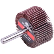Roda Lixa com Haste 40Mm X 20Mm G60 Worker Roda Lixa com Haste 40Mm X 20Mm G60 Worker