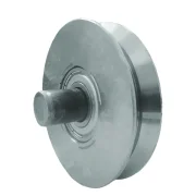 Roldana V 2.1/2" Rolamento Pino Zincado Kala Roldana V 2.1/2" Rolamento Pino Zincado Kala