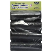 Saco de Lixo 100L Reforçado Preto 100Pçs Hiperroll Saco de Lixo 100L Reforçado Preto 100Pçs Hiperroll