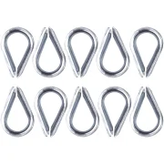 Sapatilha Galvanizada para Cabo de Aço 3/8" 10 Peças Acerosid Sapatilha Galvanizada para Cabo de Aço 3/8" 10 Peças Acerosid