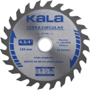 Disco de Serra 24 Dentes 120Mmx20Mm Kala Disco de Serra 24 Dentes 120Mmx20Mm Kala