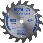 Disco de Serra 18 Dentes 185Mmx20Mm Kala Disco de Serra 18 Dentes 185Mmx20Mm Kala