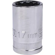 Soquete Estriado 17 MM Encaixe 1/2 Sata St13608Sc Soquete Estriado 17 MM Encaixe 1/2 Sata St13608Sc