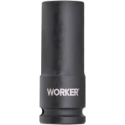 Soquete Sextavado de Impacto Longo Encaixe 1/2" 19Mm Worker Soquete Sextavado de Impacto Longo Encaixe 1/2" 19Mm Worker