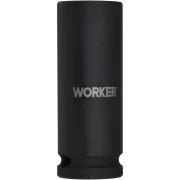 Soquete Sextavado de Impacto Longo Encaixe 1/2" 21Mm Worker Soquete Sextavado de Impacto Longo Encaixe 1/2" 21Mm Worker