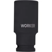 Soquete Sextavado de Impacto Longo Encaixe 1/2" 27Mm Worker Soquete Sextavado de Impacto Longo Encaixe 1/2" 27Mm Worker