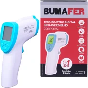 Termômetro Digital Infravermelho Corporal P/medição de Febre Bumafer Termômetro Digital Infravermelho Corporal P/medição de Febre Bumafer