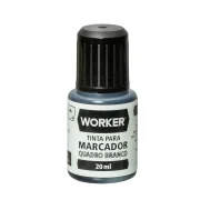 Tinta para Marcador de Quadro Branco 20Ml Preto Worker Tinta para Marcador de Quadro Branco 20Ml Preto Worker