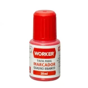 Tinta para Marcador de Quadro Branco 20Ml Vermelho Worker Tinta para Marcador de Quadro Branco 20Ml Vermelho Worker