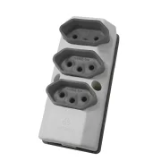 Tomada Barra 2P+T Perplug 3 Tomadas 10A Tomada Barra 2P+T Perplug 3 Tomadas 10A