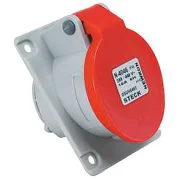 Tomada Embutir 3P+T Steck 32A 380/440V 6H Vermelho Tomada Embutir 3P+T Steck 32A 380/440V 6H Vermelho