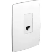 Tomada Telefone Rj11 Pial 2 Fios Branca Pial Plus Tomada Telefone Rj11 Pial 2 Fios Branca Pial Plus