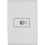 Conjunto 4X2 com 1 Tomada Tv/sat Coaxial Branco Tramontina Conjunto 4X2 com 1 Tomada Tv/sat Coaxial Branco Tramontina