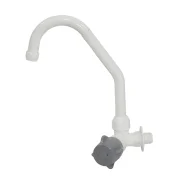 Torneira Cozinha Parede 1/2'' Branco/cinza Lekat Torneira Cozinha Parede 1/2'' Branco/cinza Lekat