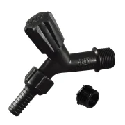 Torneira para Jardim com Bico Mangueira 1/2 Preta Herc Torneira para Jardim com Bico Mangueira 1/2 Preta Herc
