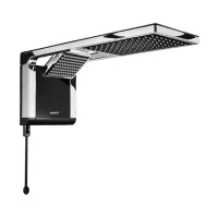Chuveiro Acqua Duo Ultra Preto Cromado 6800W 220V Lorenzetti Chuveiro Acqua Duo Ultra Preto Cromado 6800W 220V Lorenzetti