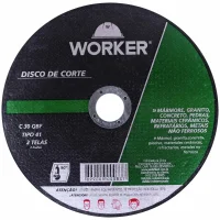 Disco Corte Refratário 7" X 1/8" X 22,2Mm Worker