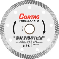 Disco Diamantado Turbo Seco Porcelanato 110Mm Cortag