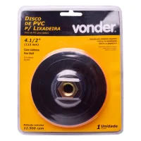 Disco para Lixadeira de Pvc 4.1/2” com Velcro Vonder