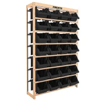 Estante Gaveteiro 28 Gav N7 Preto Kit Presto 6811P Estante Gaveteiro 28 Gav N7 Preto Kit Presto 6811P