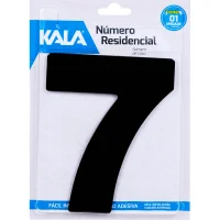 Número Residencial N°7 Preto 18,5Cm Kala