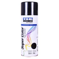 Tinta Spray Preto Brilhante 350Ml Tekbond