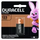 Bateria Cr123 Duracell Lithium 3V 1P