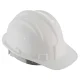 Capacete de Proteção Branco com Carneira e Aba Frontal Worker