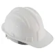 Capacete de Segurança com Carneira e Aba Frontal Branco Worker