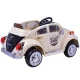 Carro Elétrico Infantil Fusca Controle Remoto 914400 Belfix - Bege