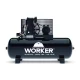 Compressor de Ar 20Pcm 140Psi 200 Litros - 220/380V Trifásico Worker