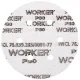 Disco de Lixa Tipo Velcro 6” 152Mm Grão 80 Worker