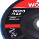 Disco Flap Inox Reto Grão 60 7"X7/8" 8500Rpm Worker