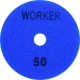 Disco de Lixa Diamantada com Velcro 4" G50 Azul Worker